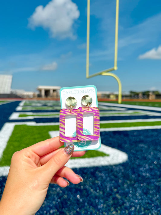 Tiger Stripe Rectangle Drops