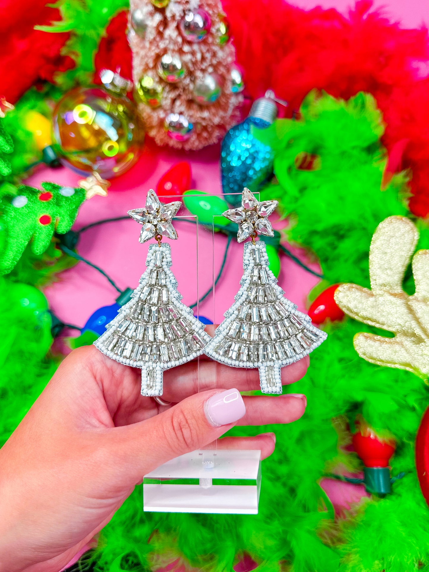 Beaded Crystal Christmas Tree