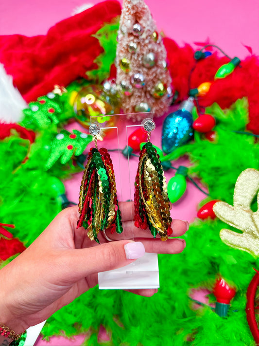Christmas Sequin Tassels