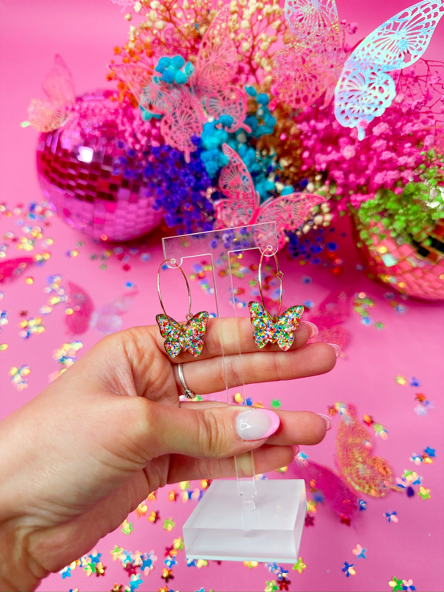 Lola Butterfly Hoops