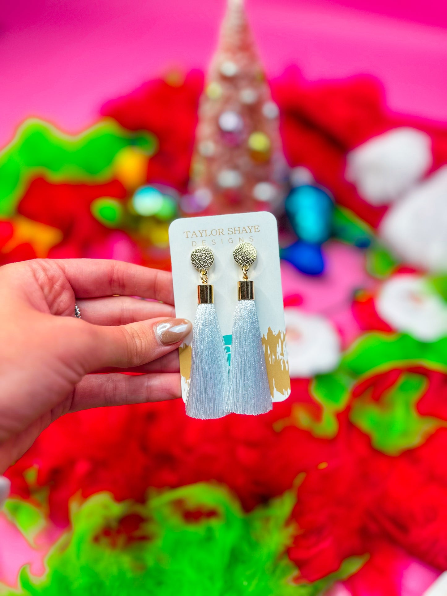 Royal Blue Silk Tassels