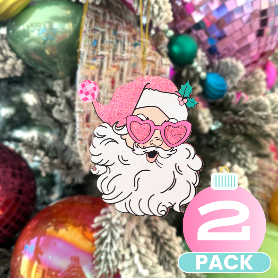Santa at the Disco Ornament (Pack)