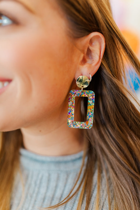 Pastel Confetti Rectangle Drops