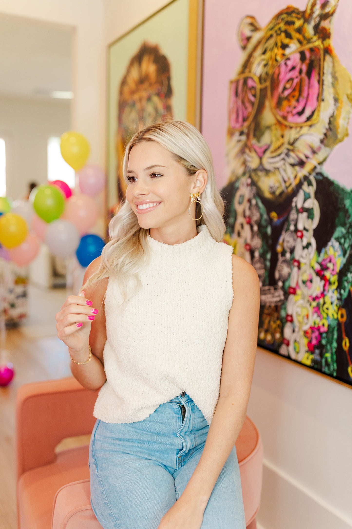 Gold Bethany Bow Hoops