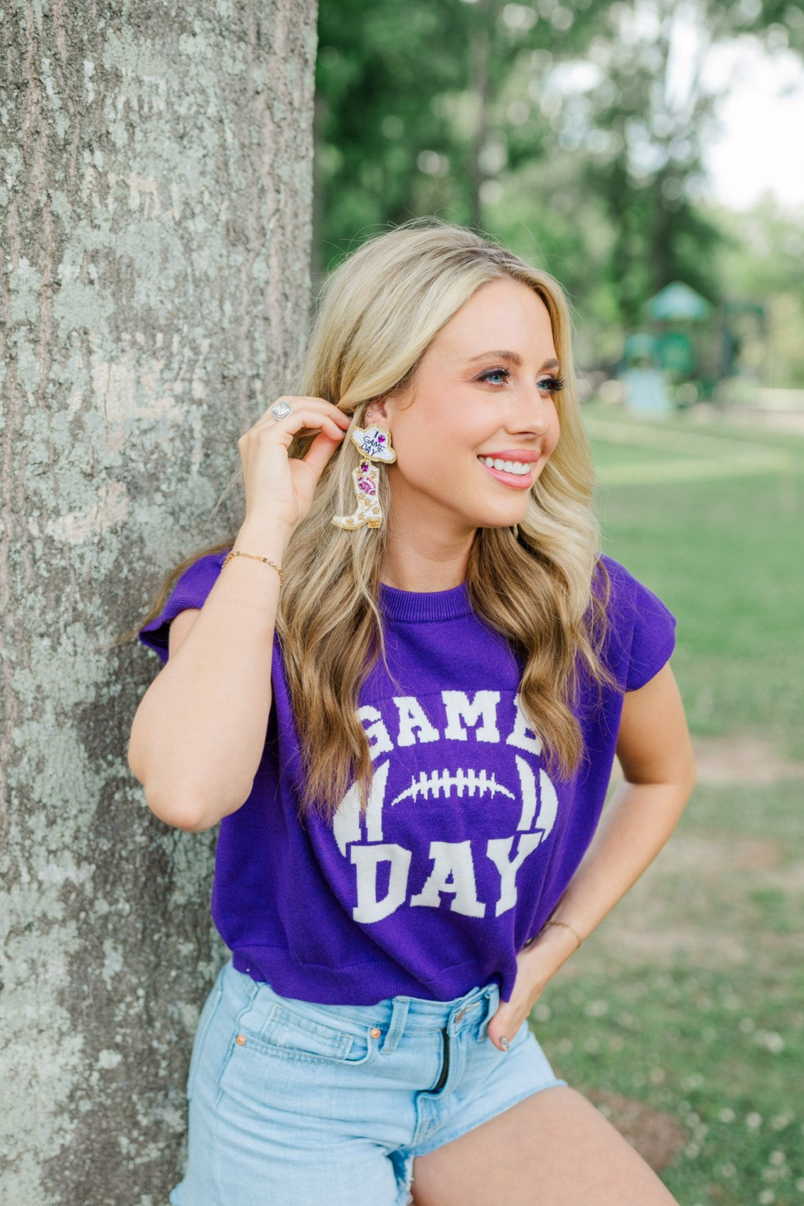 Purple/Gold Gameday Boots