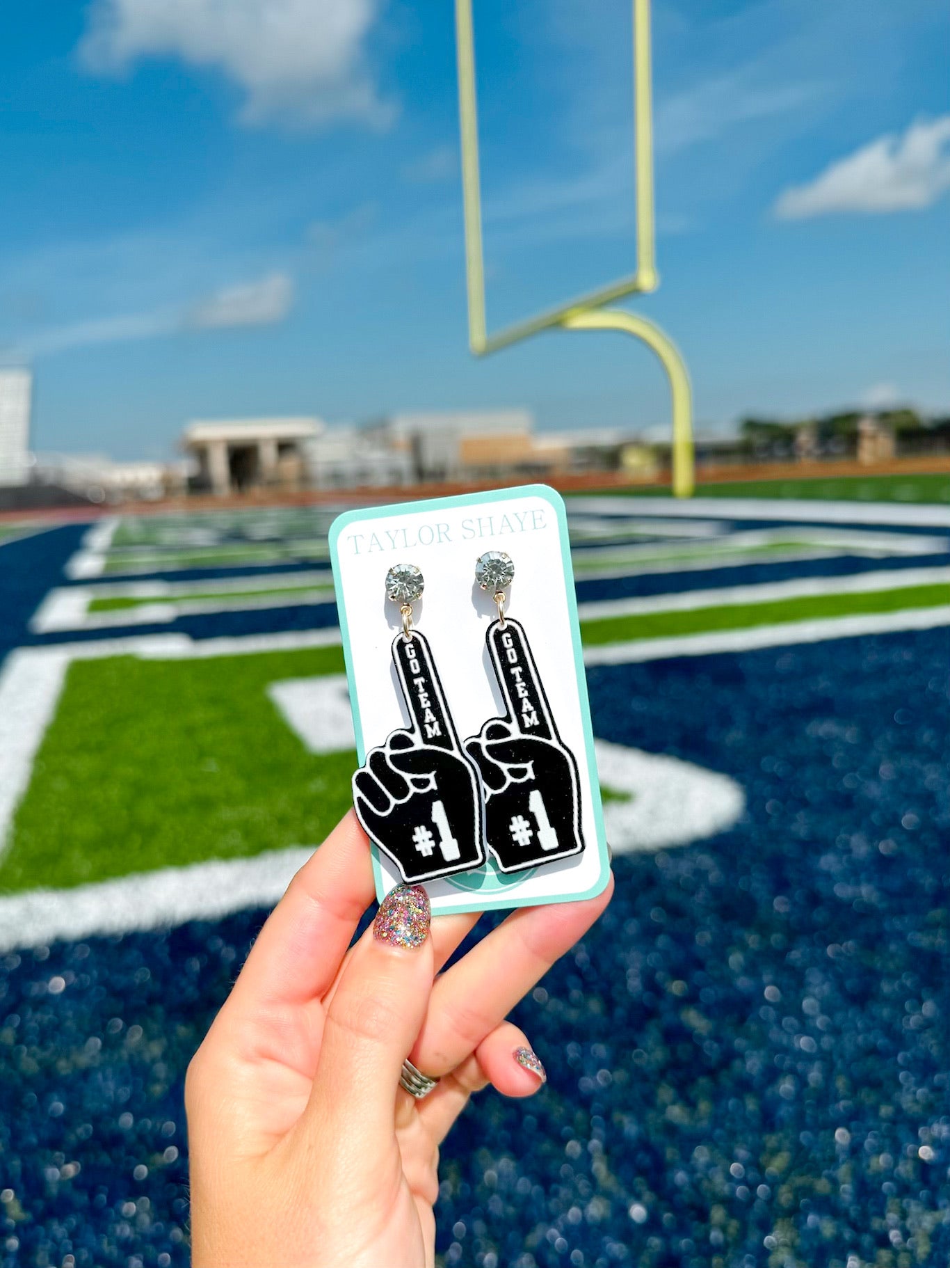 Black Foam Finger Drops