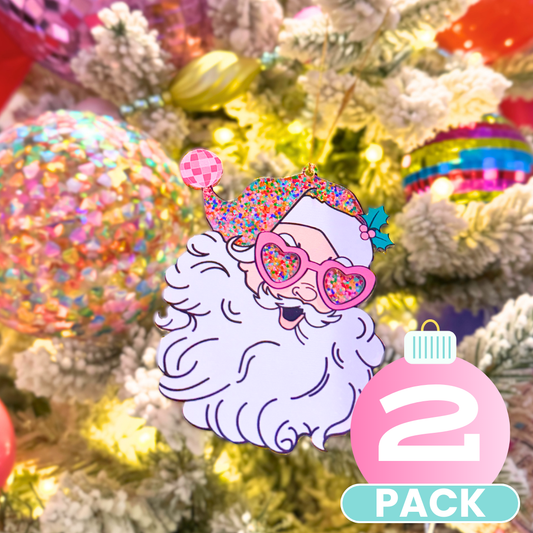 Santa at the Disco Ornament (Pack)