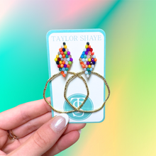 Load image into Gallery viewer, Colorful Callie Hoops
