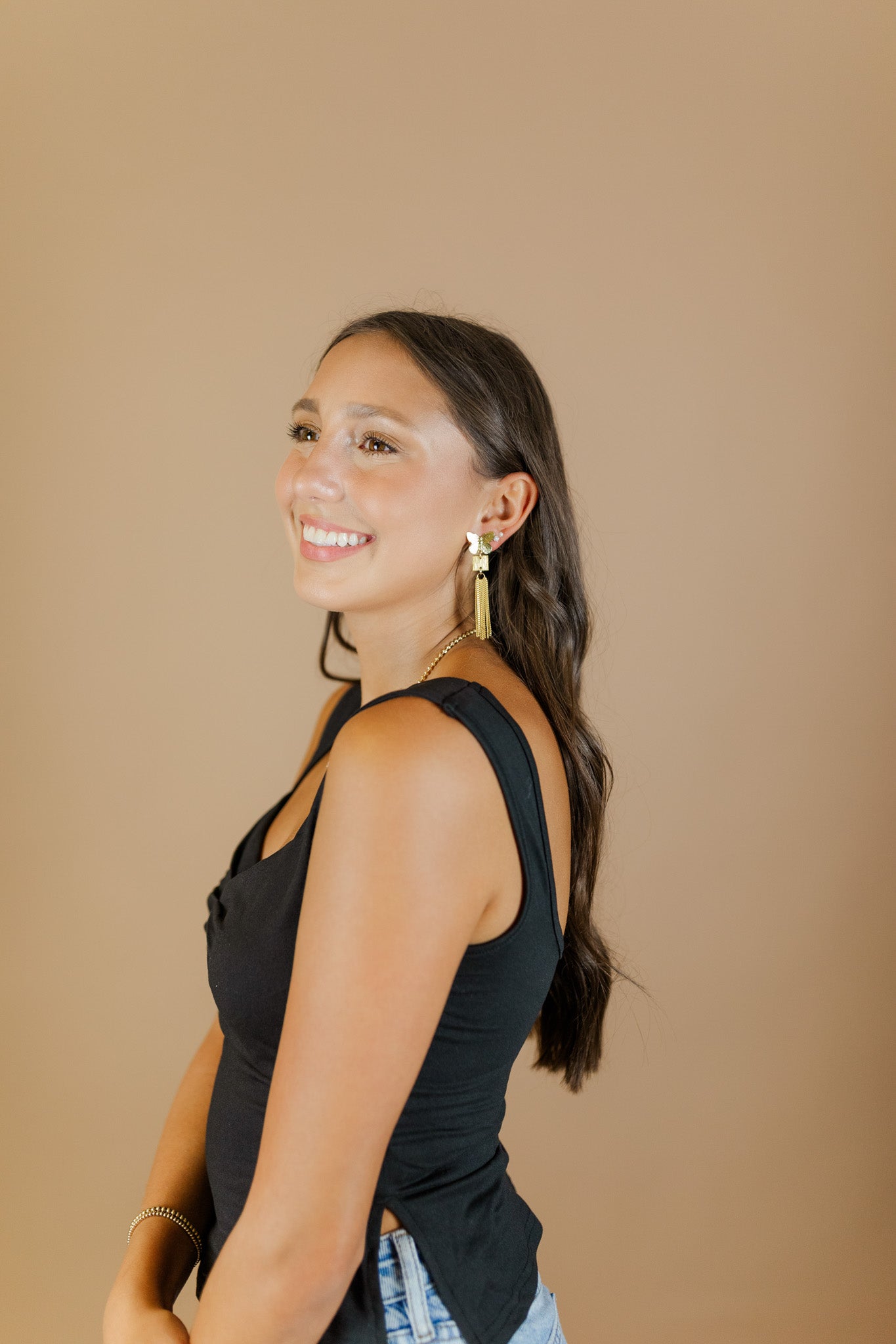 Brass Butterfly Tassels