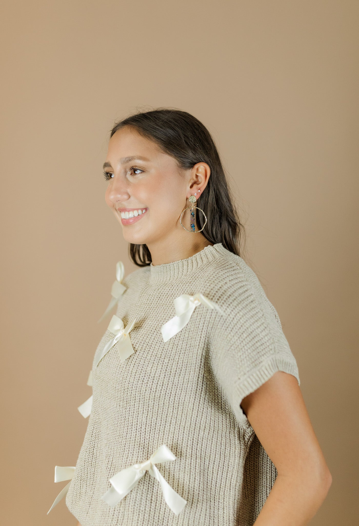 Celeste Flake Stick Hoops