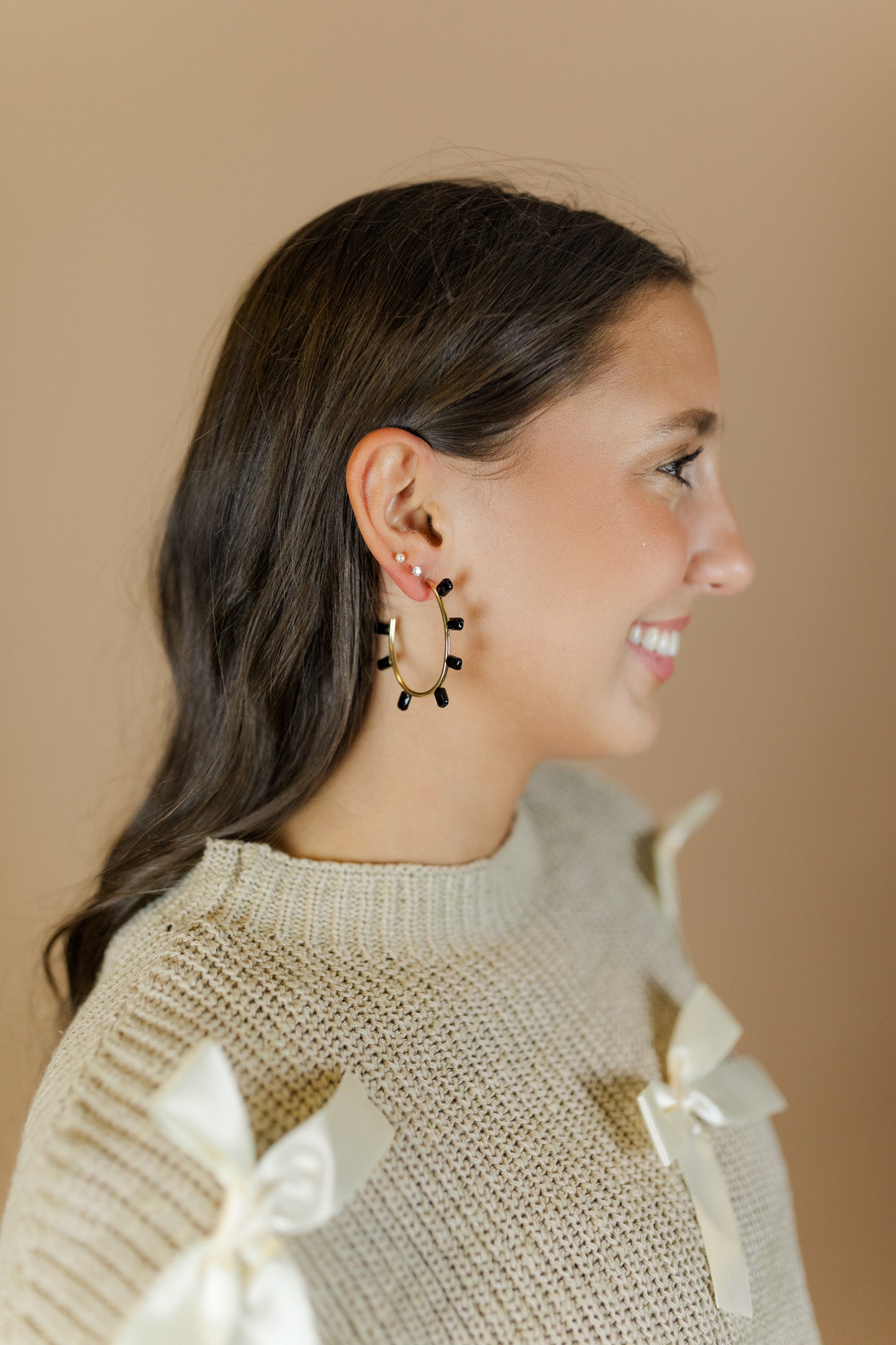 Neutral Bianca Hoops