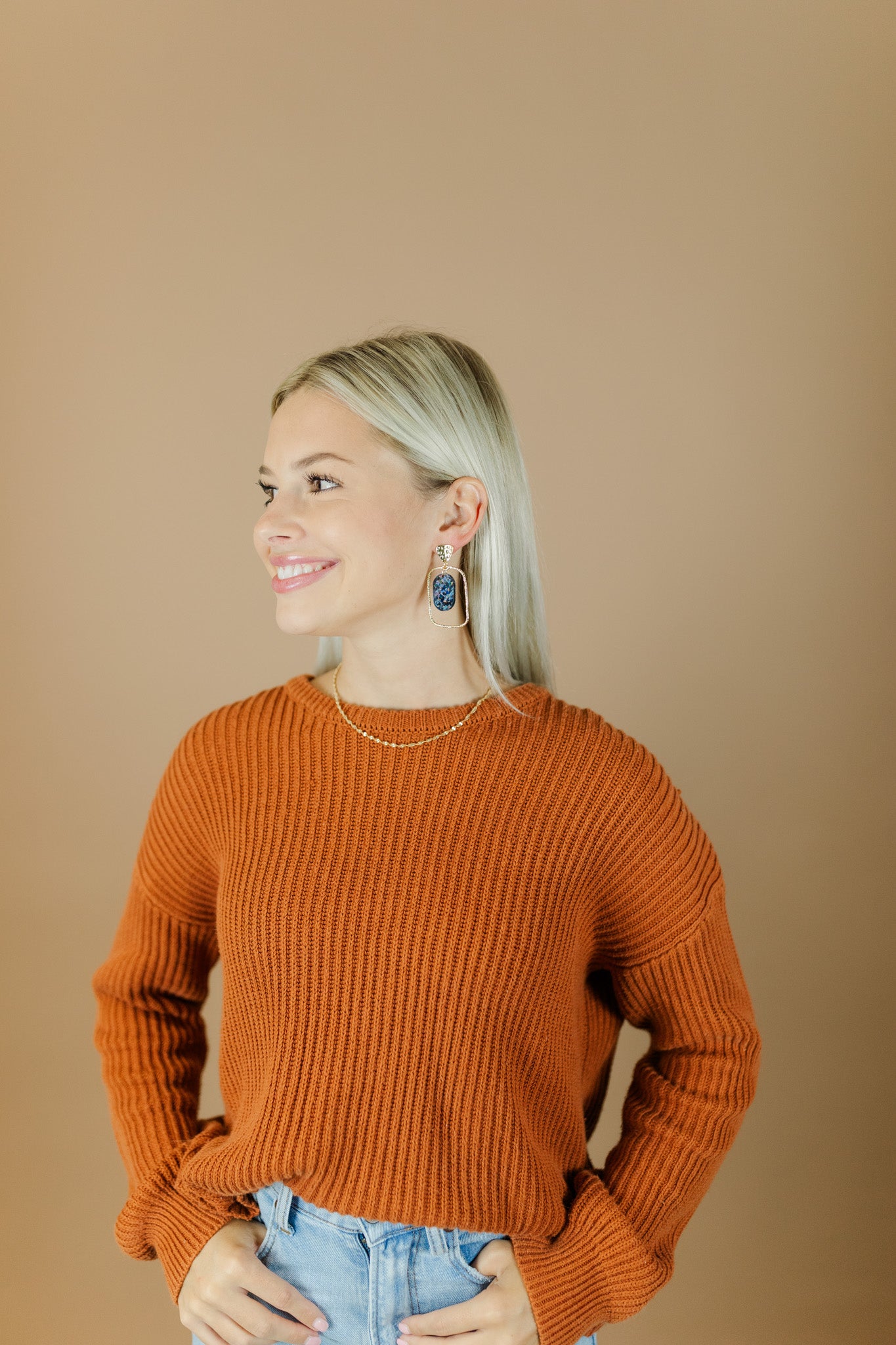 Black Sequin Oval Hoops