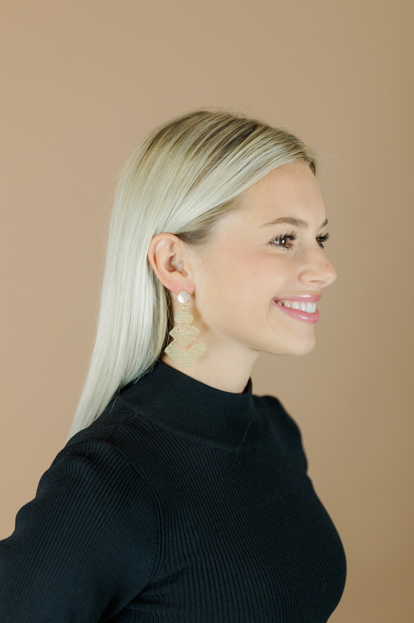 Striped Gold Isabel Drops