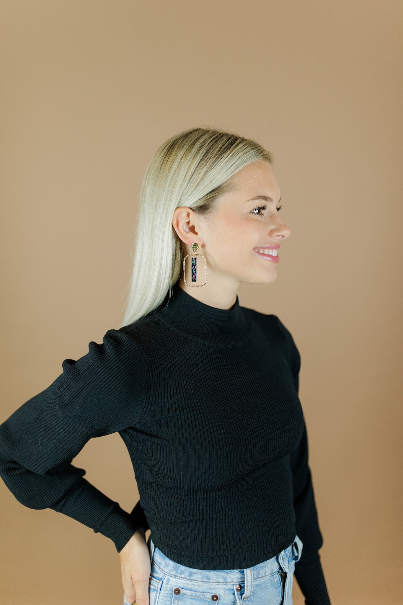 Midnight Flake Stick Hoops