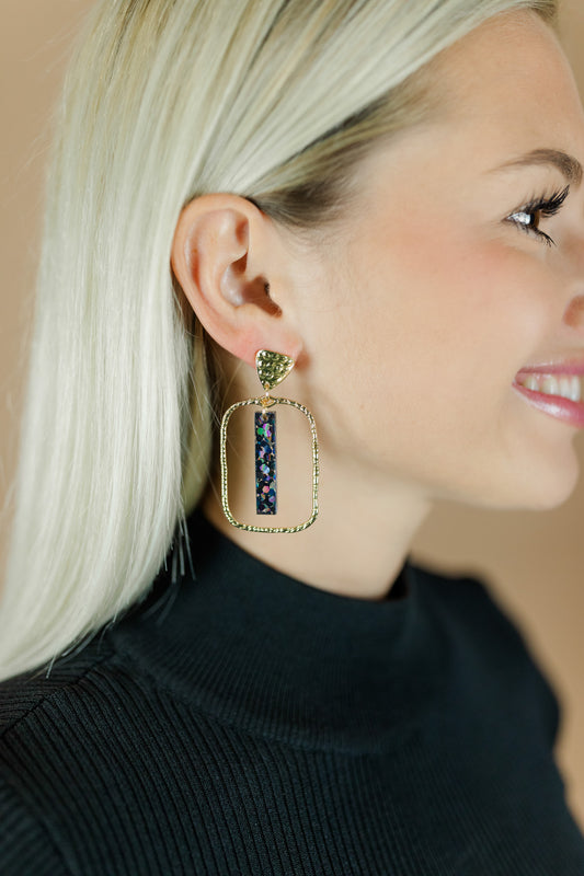 Midnight Flake Stick Hoops