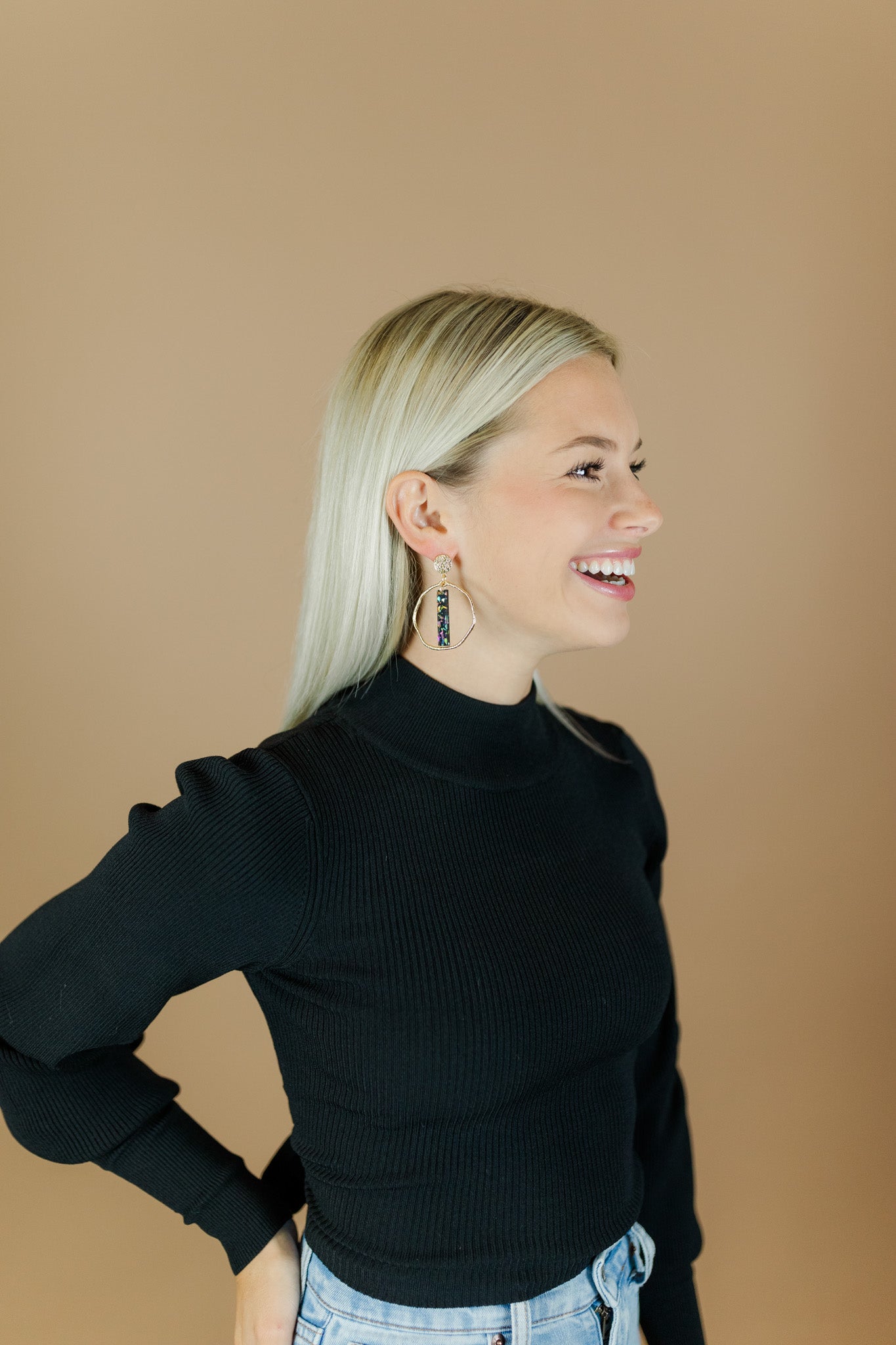 Midnight Flake Stick Hoops