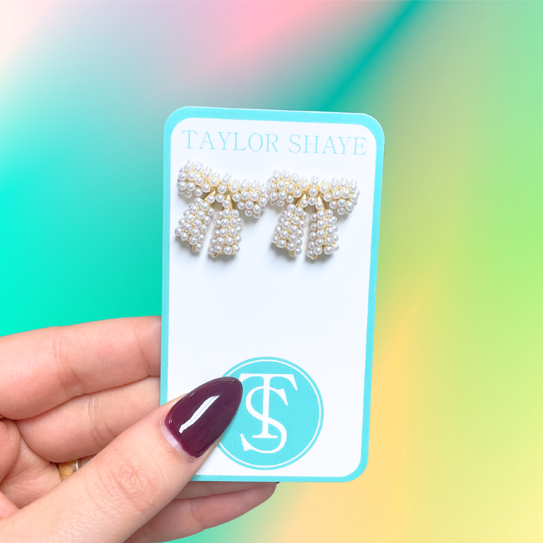 Pearl Bow Studs