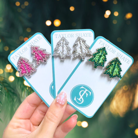 Mini Christmas Tree Stud