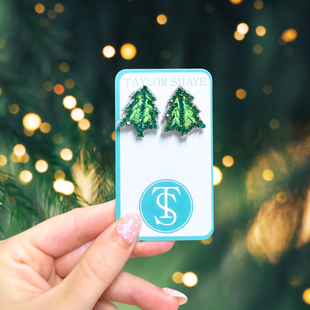 Mini Christmas Tree Stud