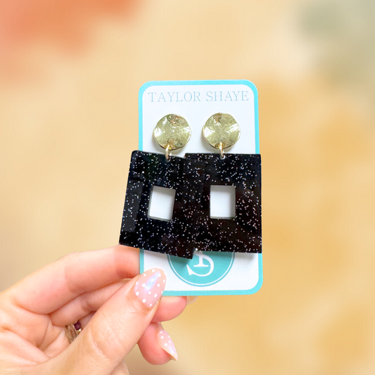 Black Sparkle MINI Naomi Drops