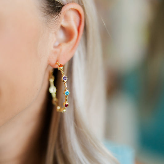 Rainbow Meghan Hoops