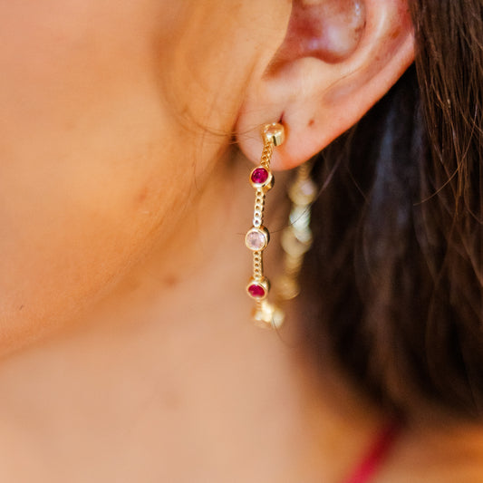 Pink Mix Meghan Hoops