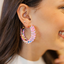 Load image into Gallery viewer, Lily Flower Hoops
