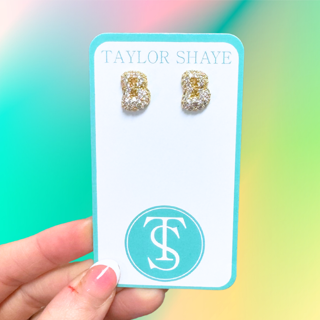 Initial Bubble Earrings