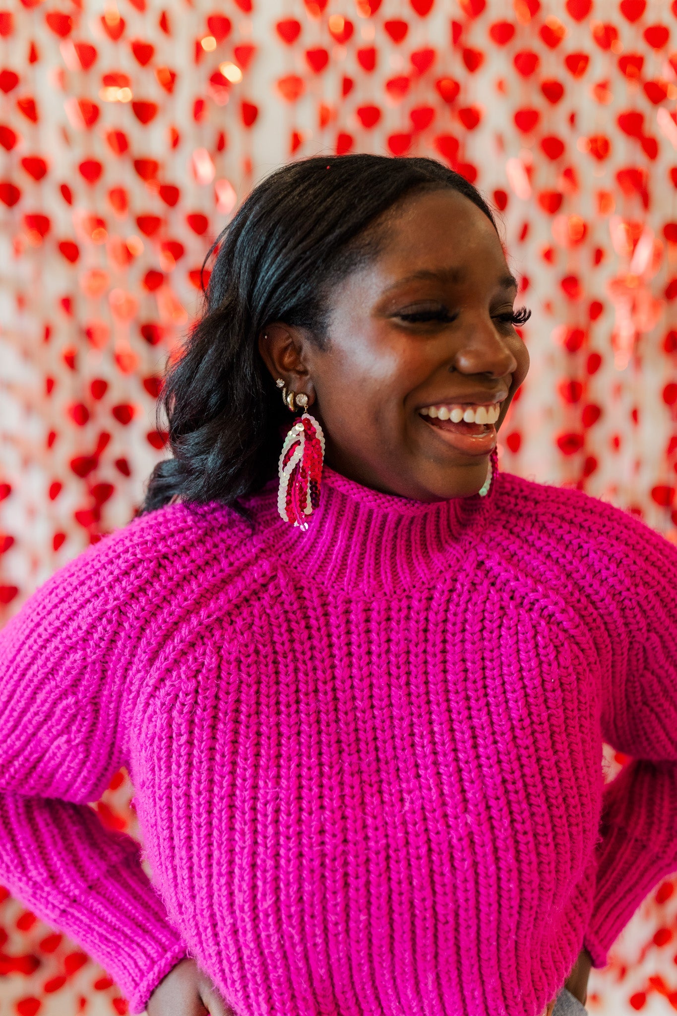 Valentine Sequin Tassel