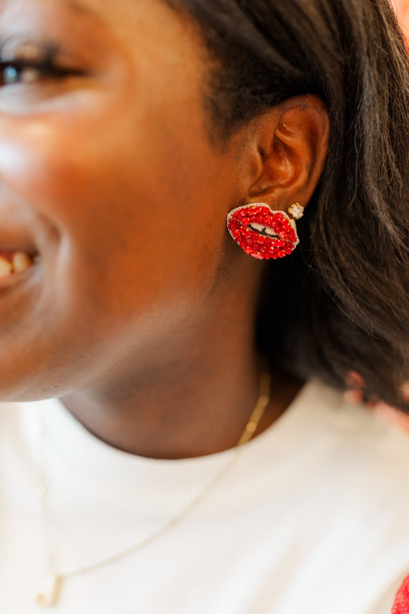 Beaded Lip Studs