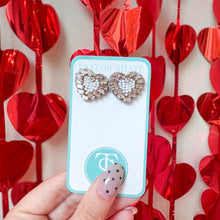 Load image into Gallery viewer, Beaded Heart Studs
