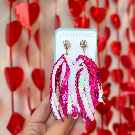 Valentine Sequin Tassel
