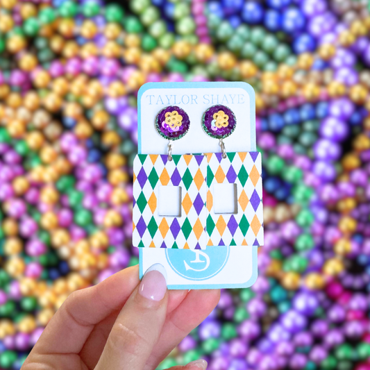 Mardi Gras Diamond Drops
