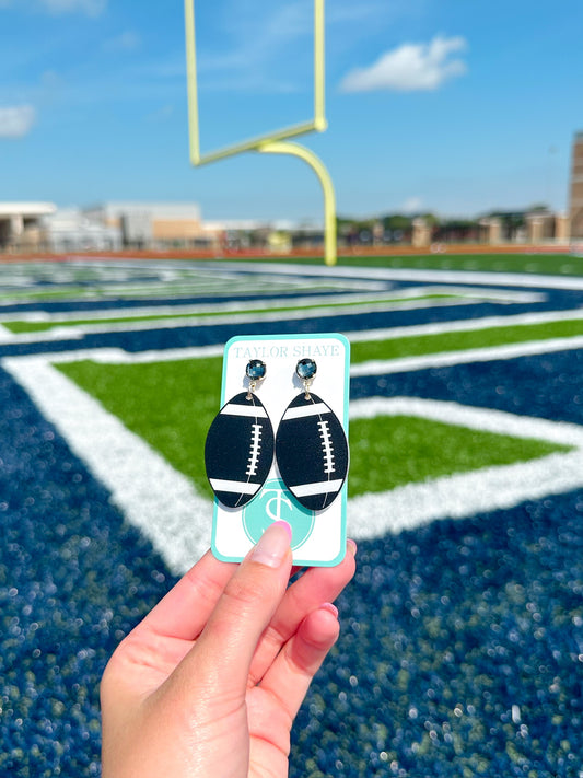 Black Acrylic Footballs