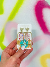 Load image into Gallery viewer, Summer Fun Confetti Oval Hoops
