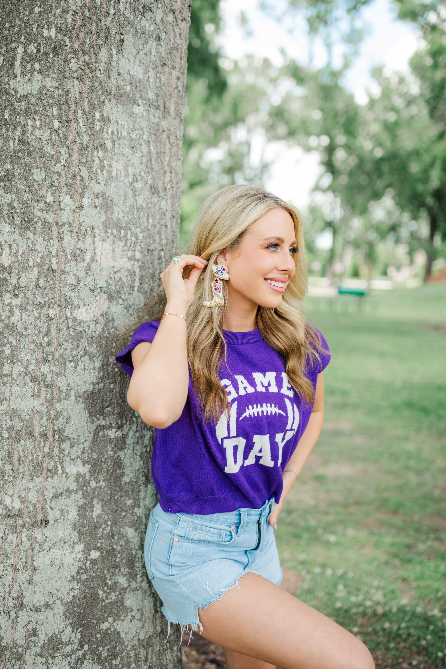 Purple/Gold Gameday Boots