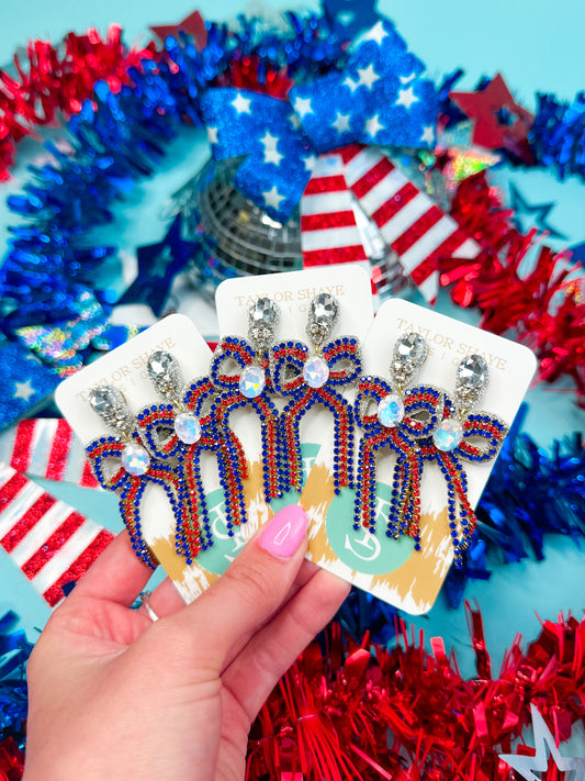 Patriotic Glam Bows