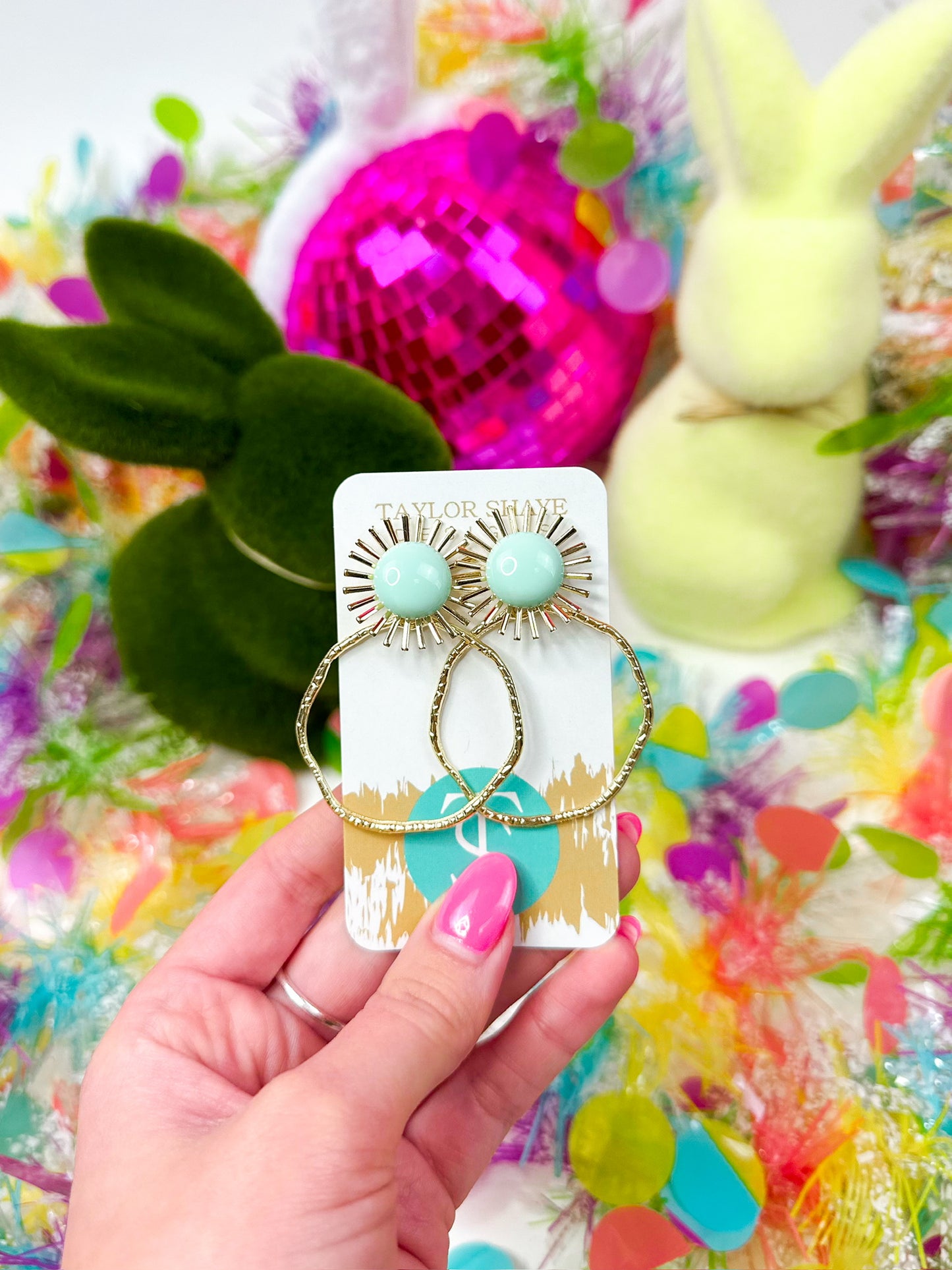 Colorful Sunburst Hoops