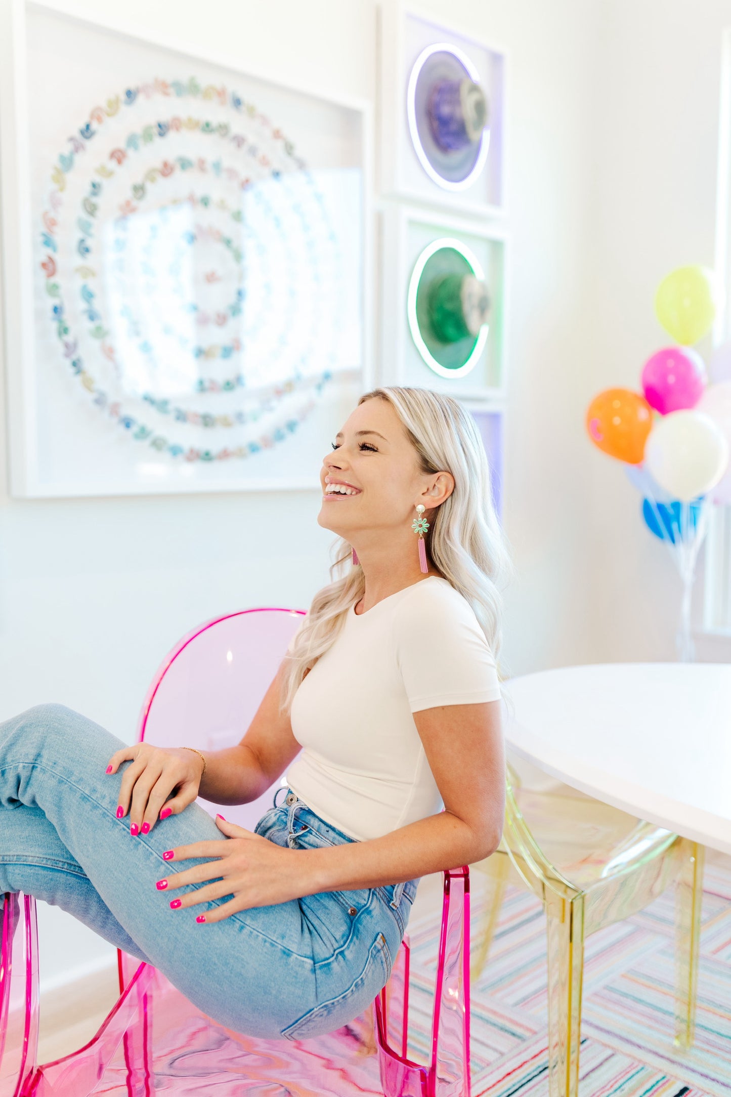 Iridescent Flower Sally Tassels