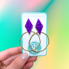 Load image into Gallery viewer, Colorful Callie Hoops
