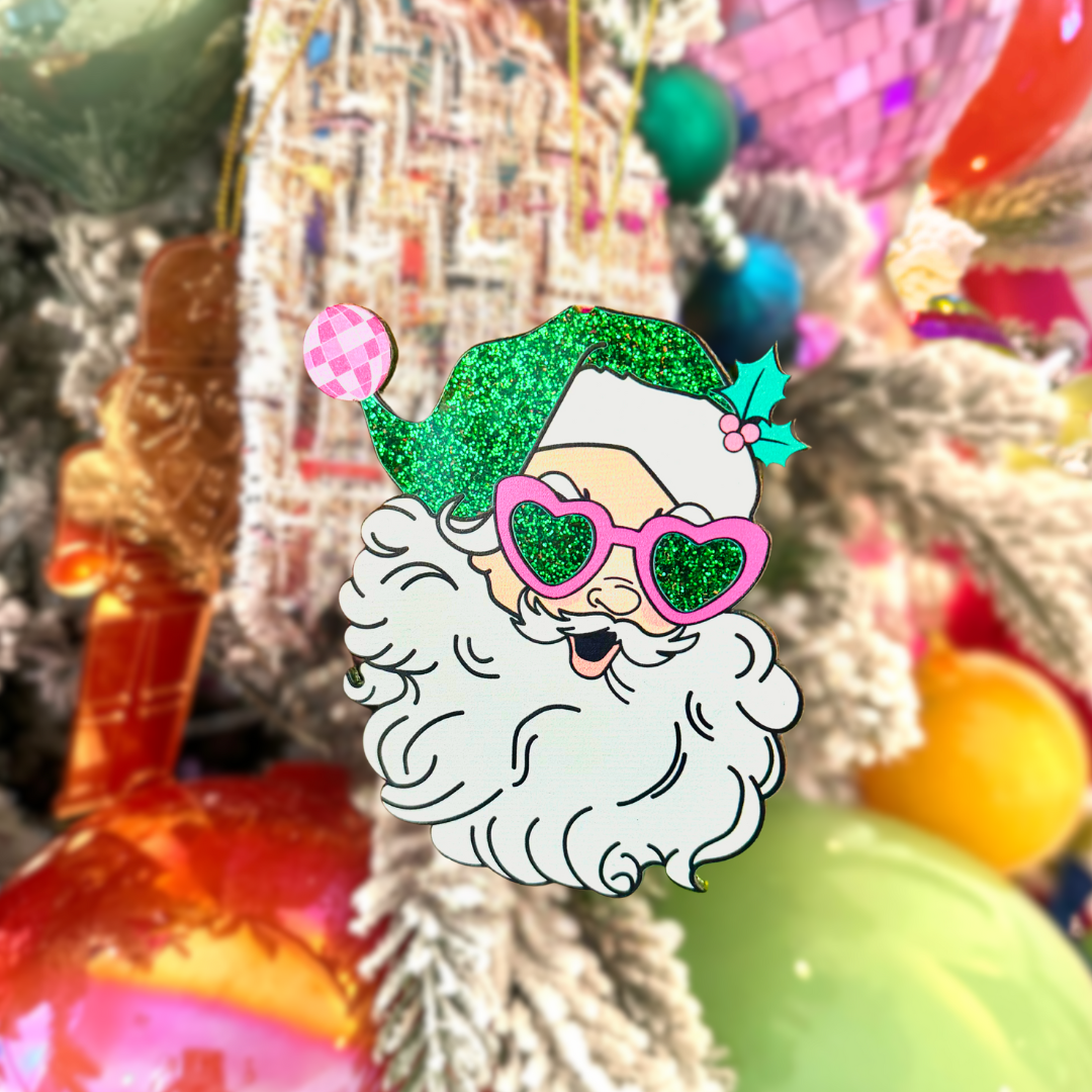 Santa at the Disco Ornament (Pack)
