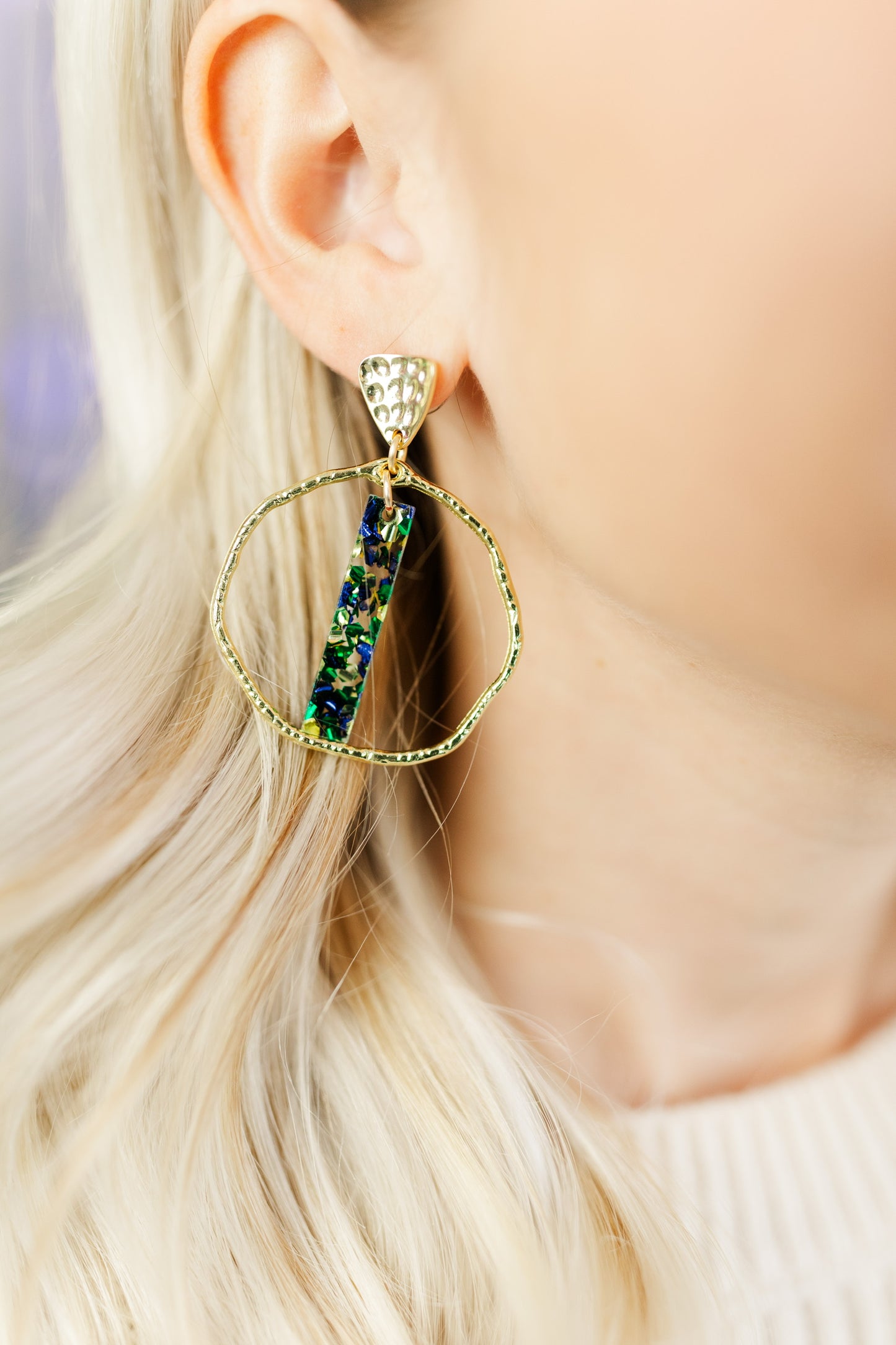 Mardi Gras Stick Hoops