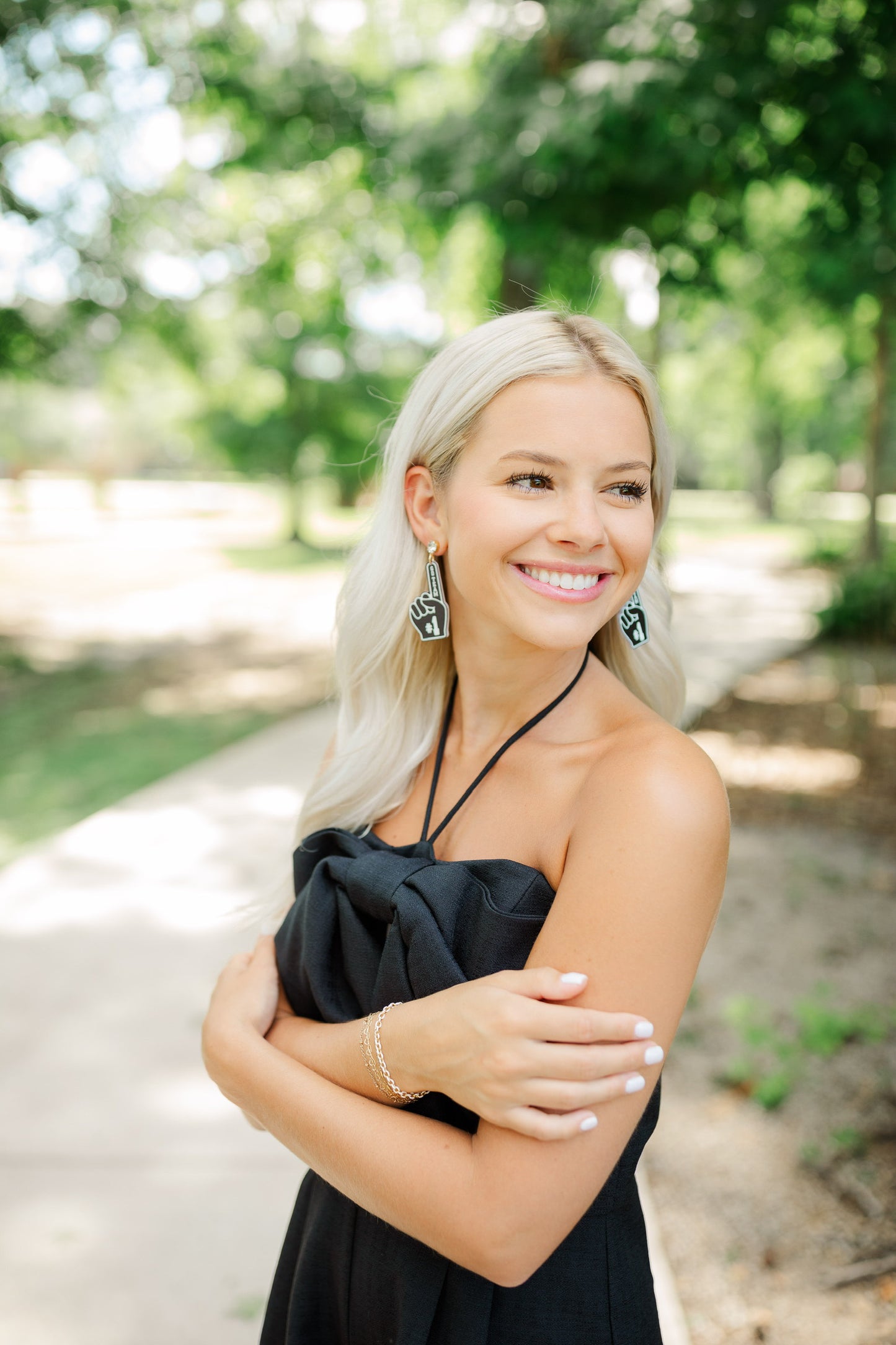 Black Foam Finger Drops