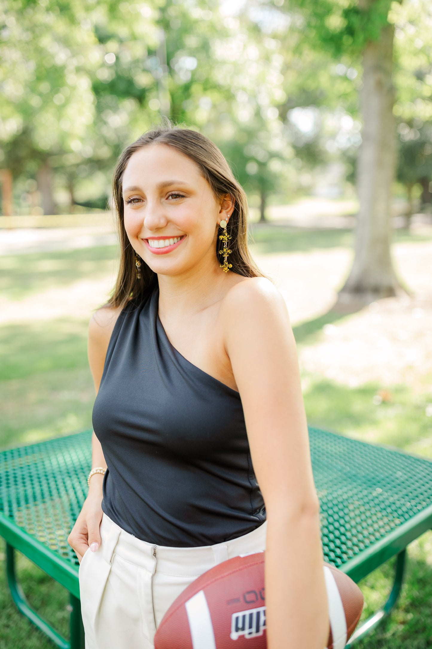 Black/Gold Confetti Triple Fleur-de-Lis