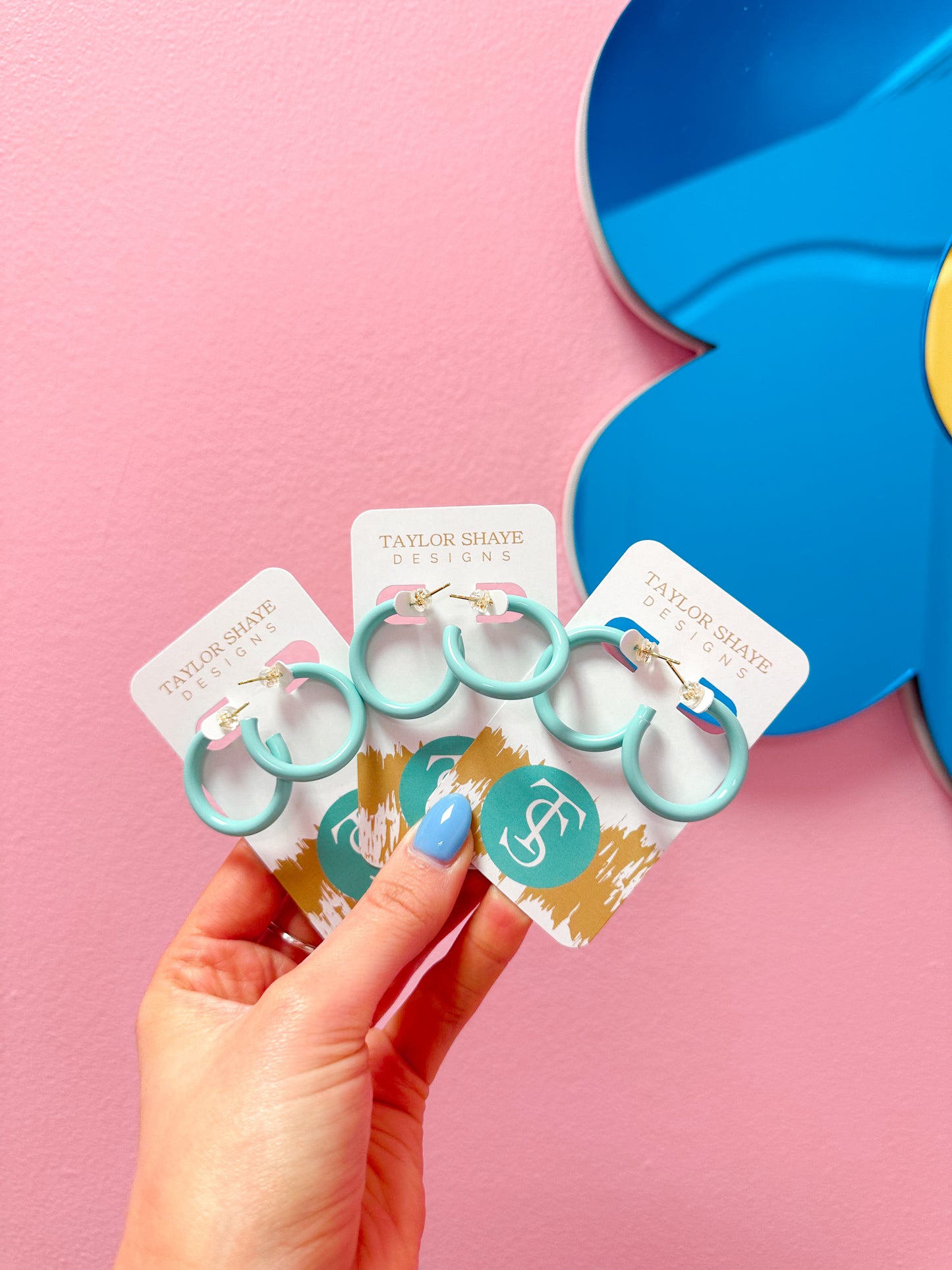 Colorful Enamel Hoops