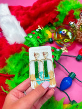 Load image into Gallery viewer, Holiday Rectangle Stick Hoops
