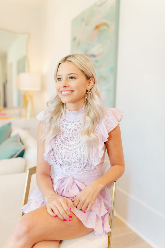 Rainbow Flake Oval Hoops