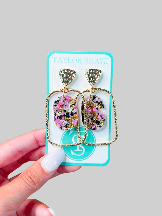 Alara Flake Oval Hoops