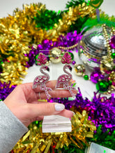 Load image into Gallery viewer, Pink Beaded Flamingo Drops
