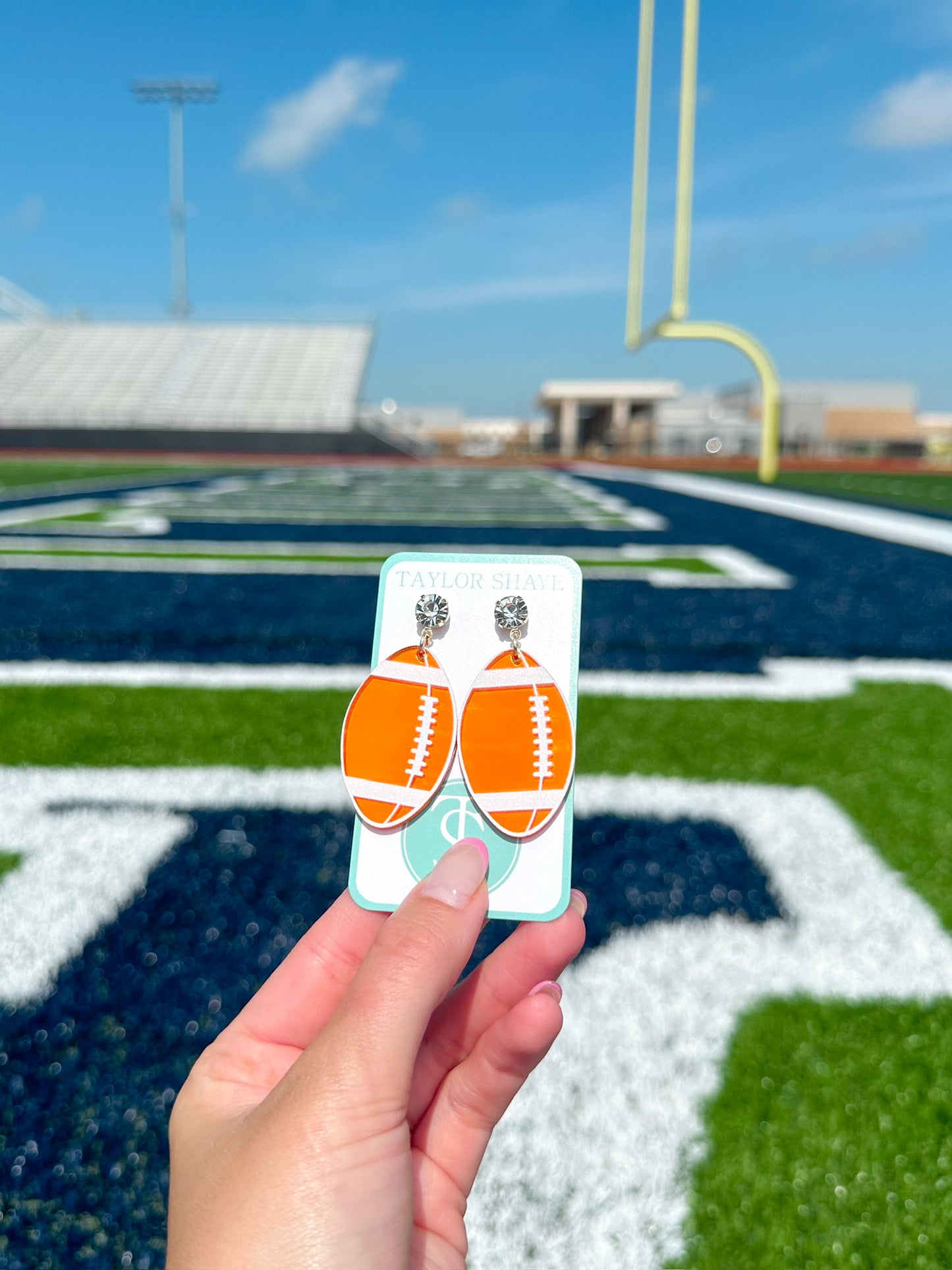 Orange Acrylic Footballs